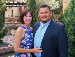 Photo of James Long with his wife, Julie Dill.